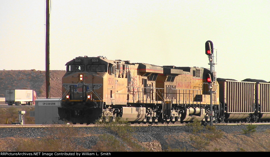 WB Loaded Coal Hooper Frt at Erie NV W-Pshr -3